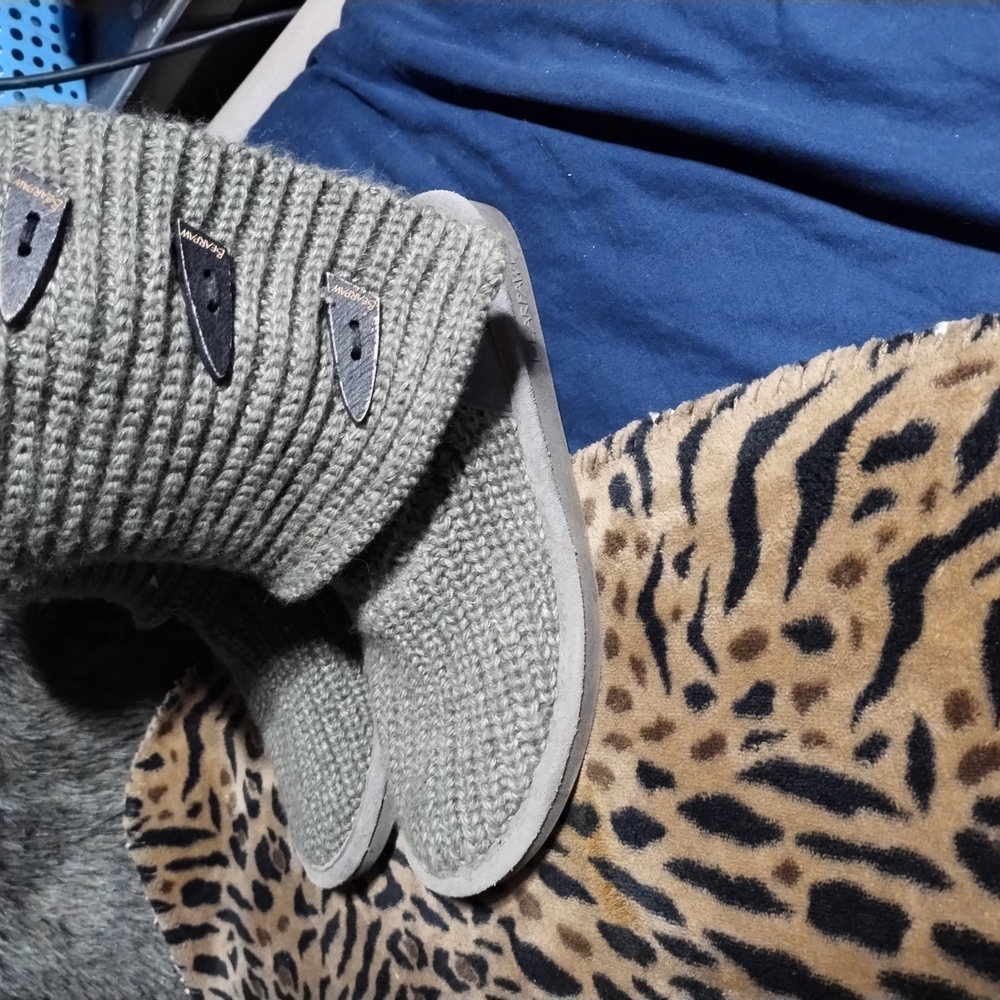 UGG Gray Ankle Booties Stylish Comfort